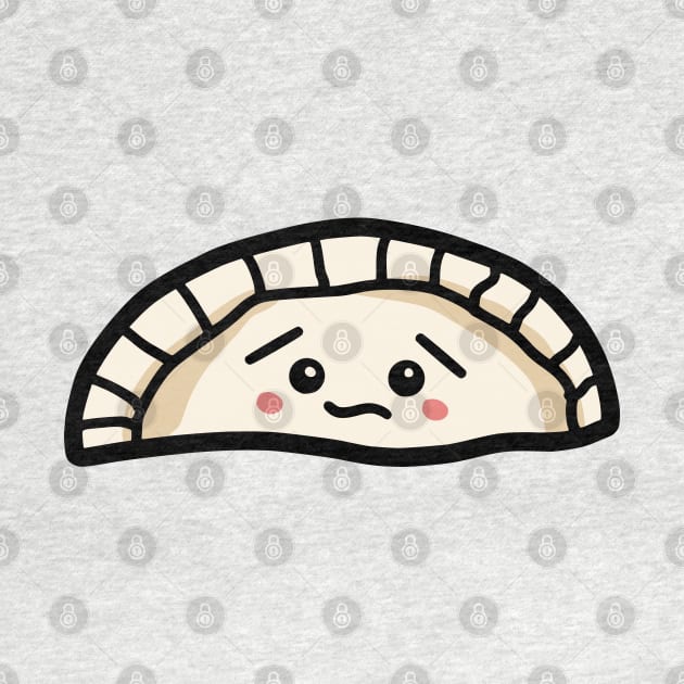 Worried Empanada Kawaii Dumpling by Chigurena